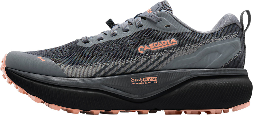 Women's Cascadia 20 Wide Fit Trail Running Shoes - Grey