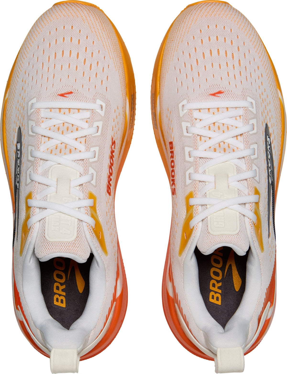 Men's Ghost Max 4 Wide Fit Road Running Shoes - Orange