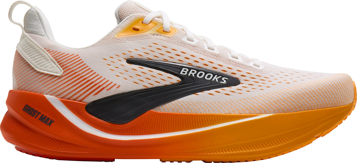 Men's Ghost Max 4 Wide Fit Road Running Shoes - Orange