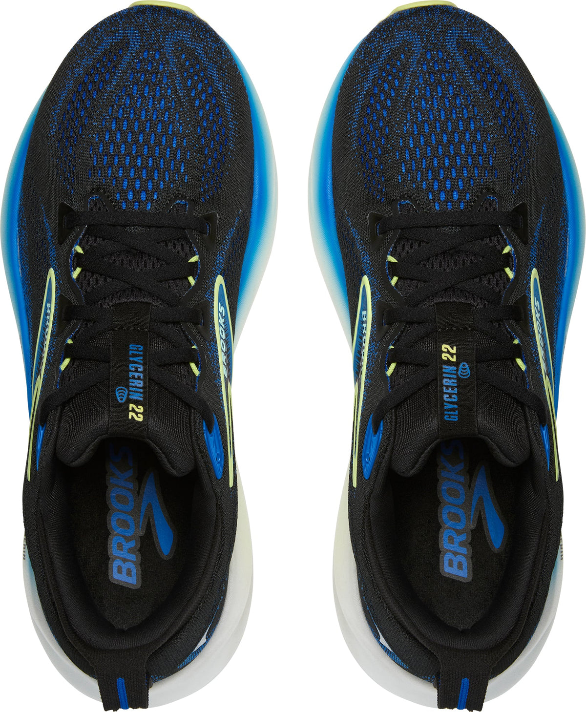 Men's Glycerin 22 Wide Fit Road Running Shoes - Black