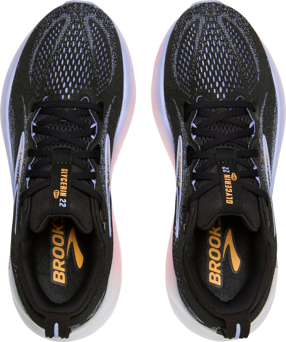 Women's Glycerin 22 Road Running Shoes - Black