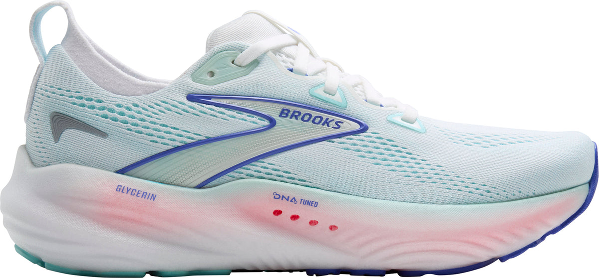 Women's Glycerin 22 Wide Fit Road Running Shoes - White