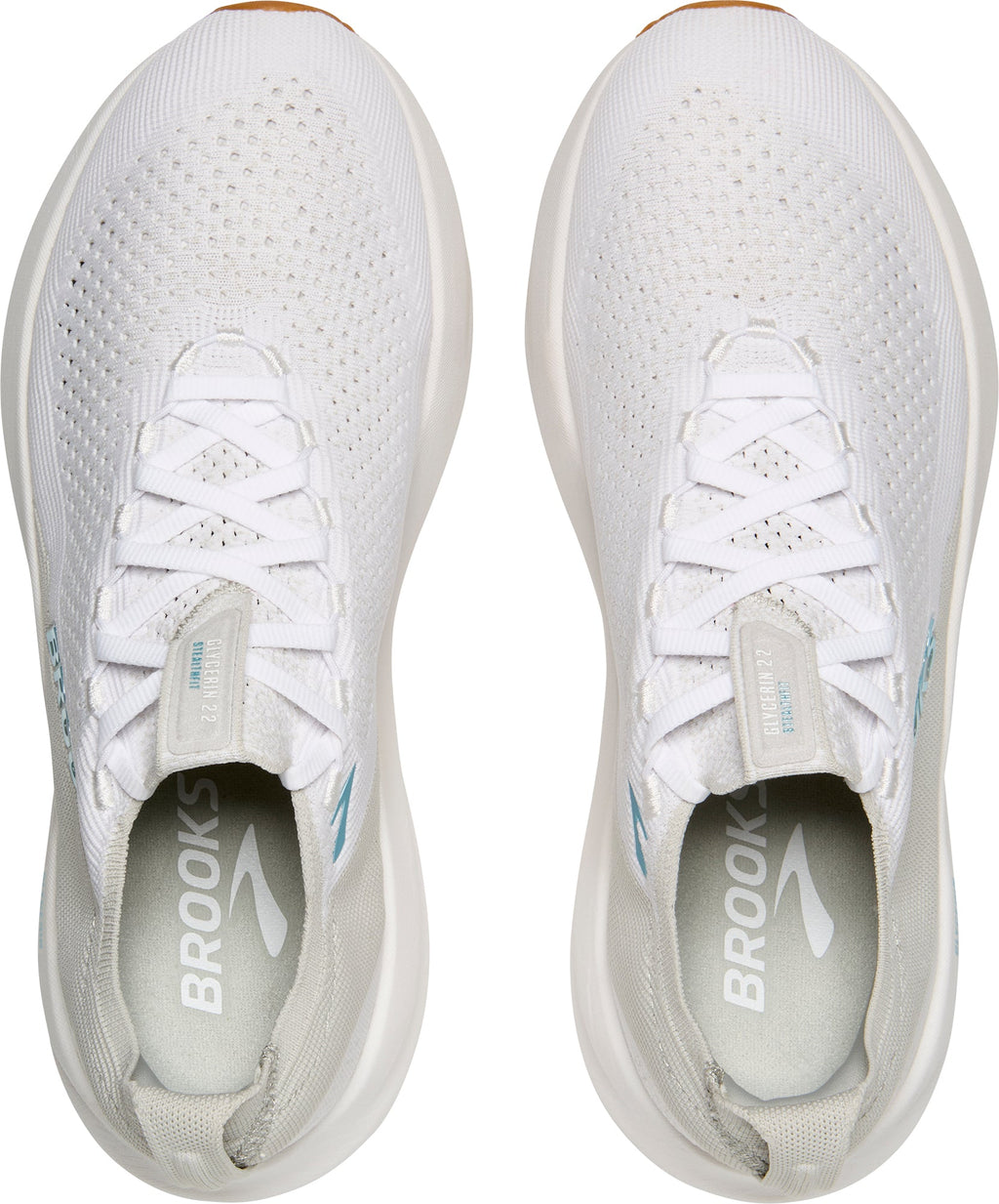 Men's Glycerin StealthFit 22 Road Running Shoes - White