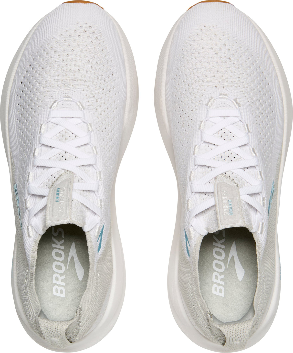Men's Glycerin StealthFit 22 Road Running Shoes - White