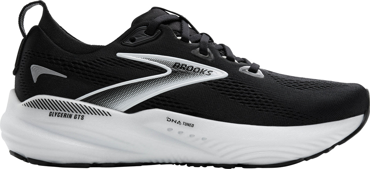 Women's Glycerin GTS 22 Wide Fit Road Running Shoes - Black