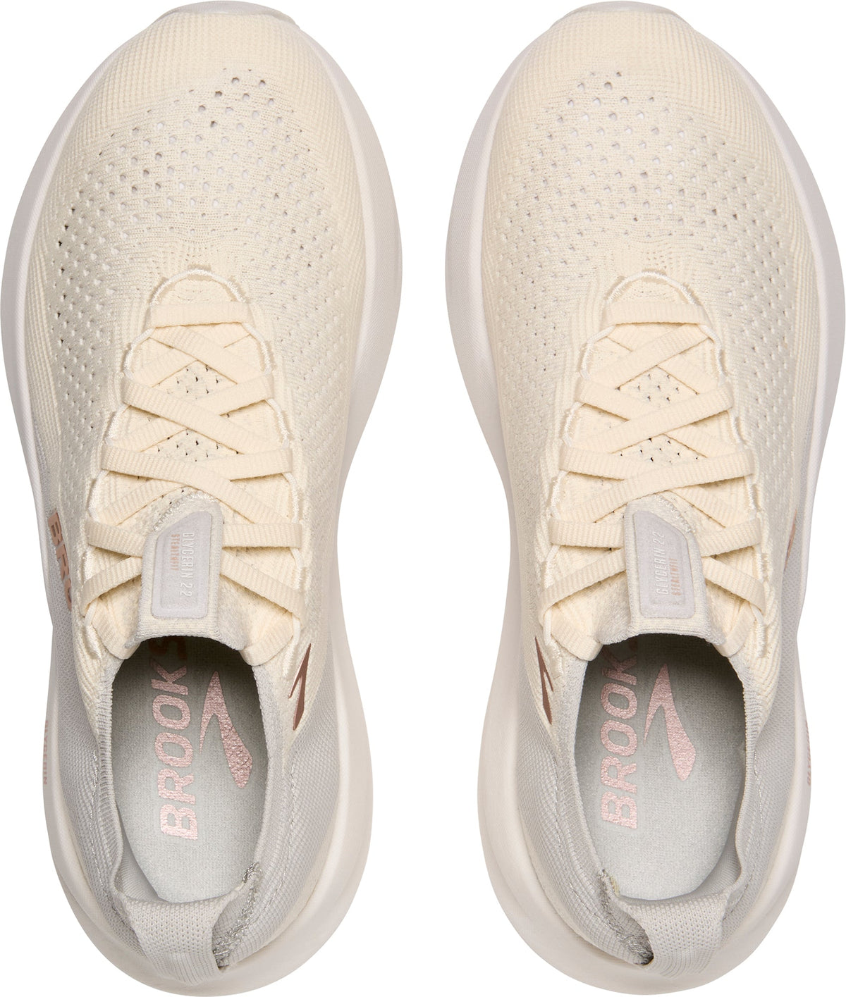 Women's Glycerin StealthFit 22 Road Running Shoes - Cream