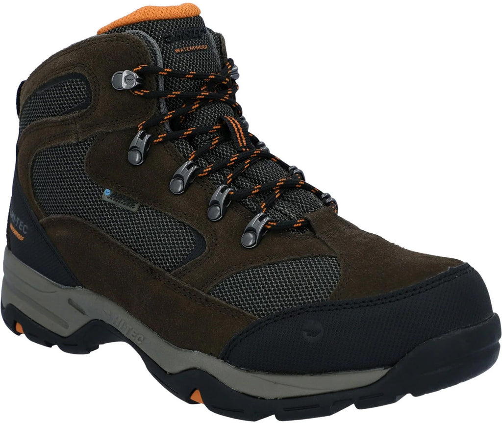 Men's Storm Waterproof Walking Boots - Brown