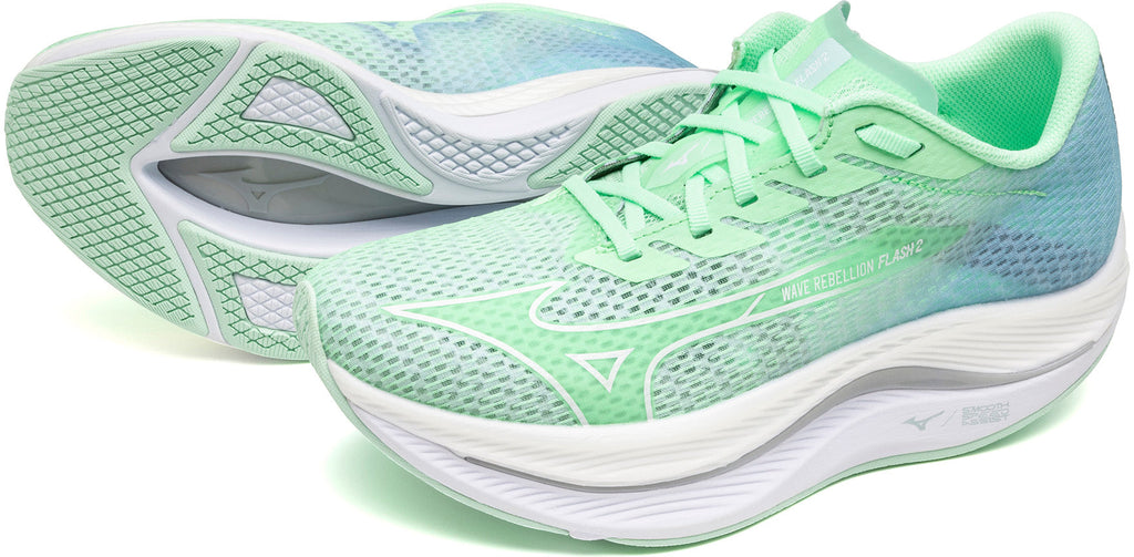 Women's Wave Rebellion Flash 2 Road Running Shoes - Green