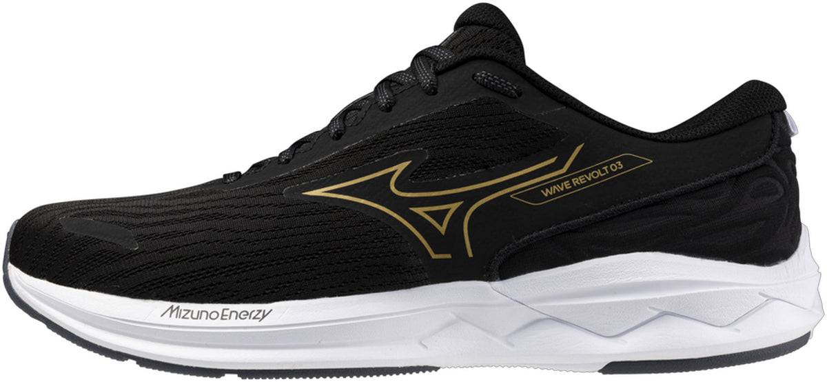Men's Wave Revolt Road Running Shoes - Black