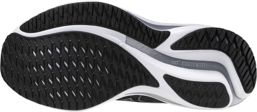 Women's Wave Rider 28 Wide Fit (D) Road Running Shoes - Black