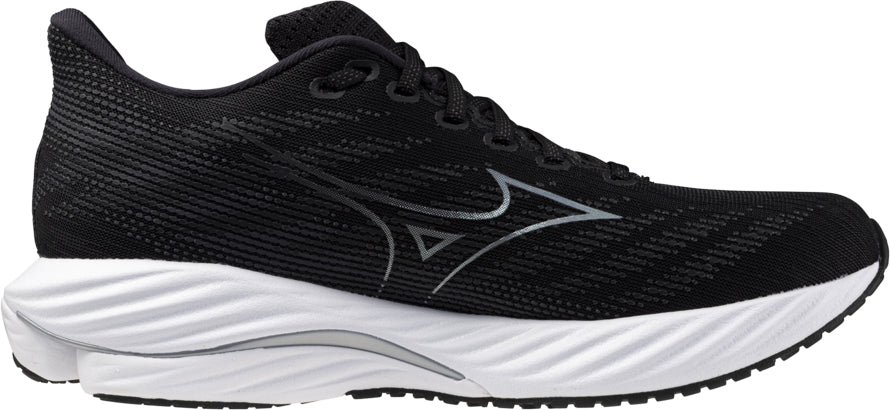 Men's Wave Rider 28 Wide Fit (2E) Road Running Shoes - Black