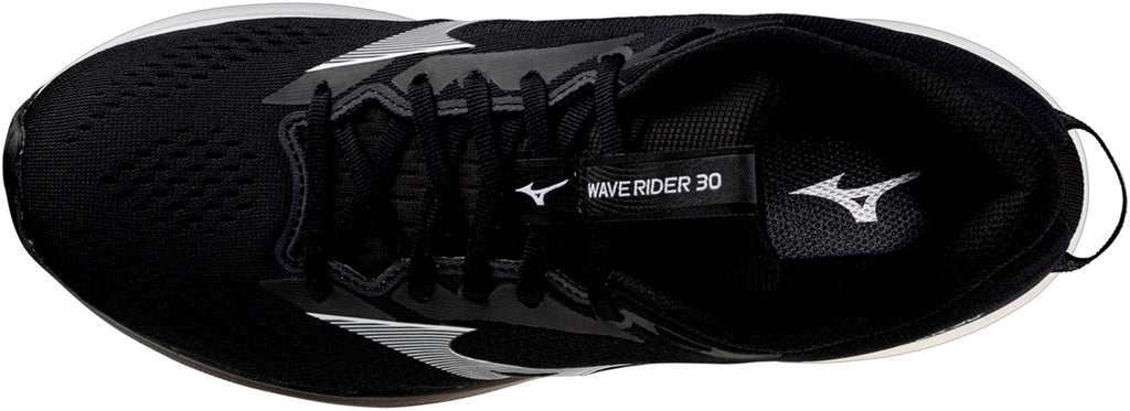 Men's Wave Rider 30 Wide Fit Road Running Shoes - Black