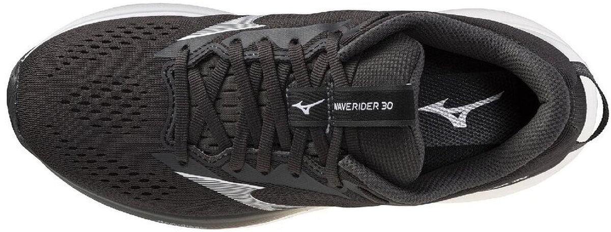 Women's Wave Rider 30 Wide Fit Road Running Shoes - Black