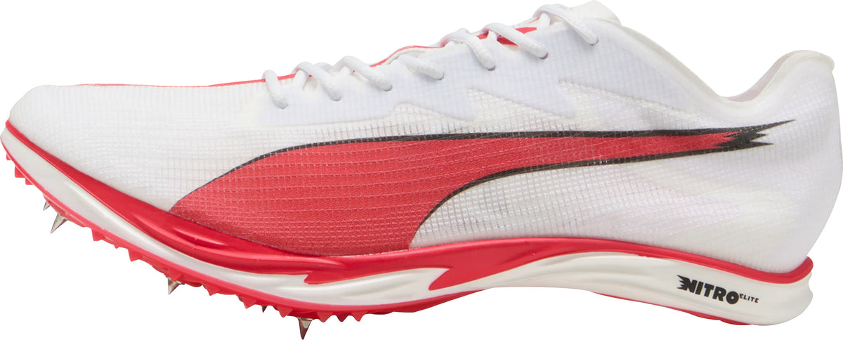 Mid Distance Nitro Elite 3 Running Spikes - White