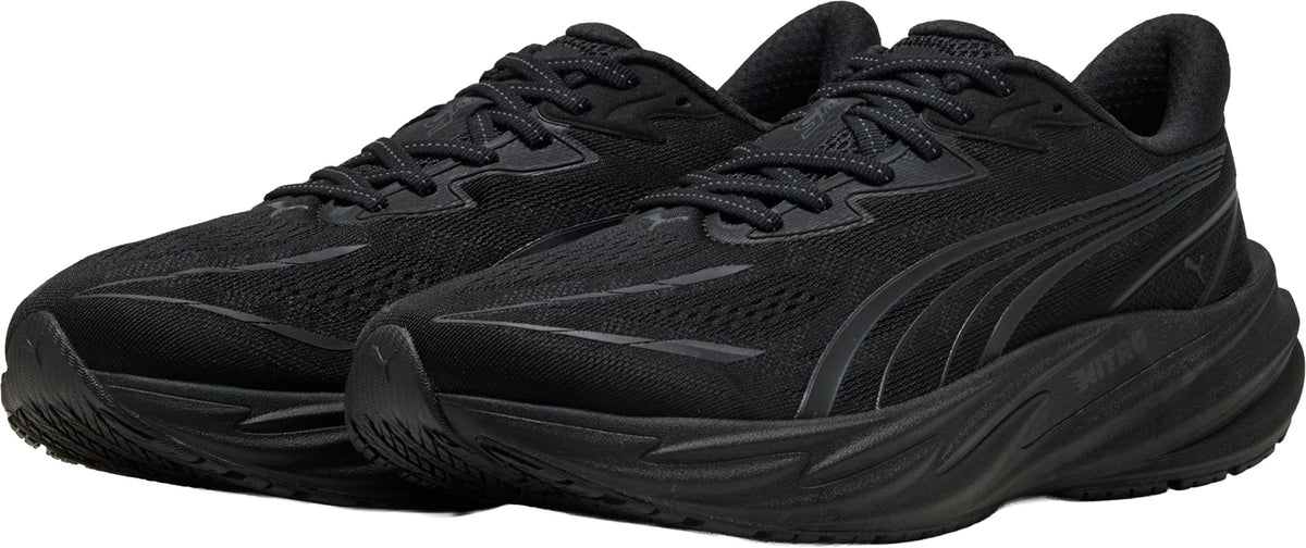 Men's Velocity Nitro 5 Wide Fit Road Running Shoes - Black