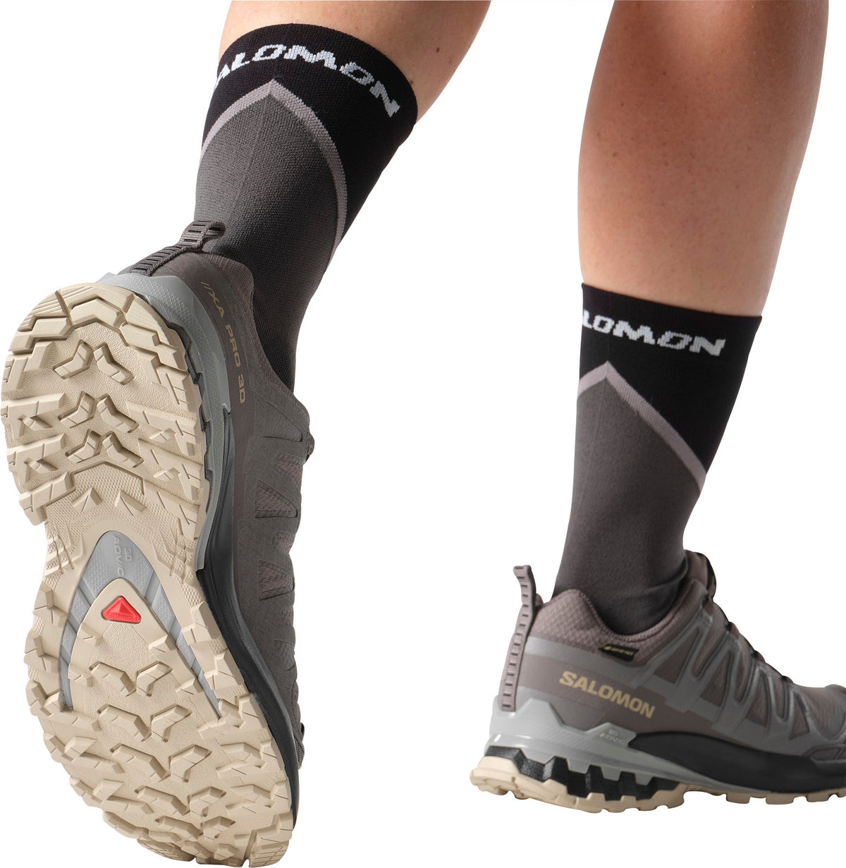 Women's XA Pro 3D V9 GORE-TEX Trail Running Shoes - Grey
