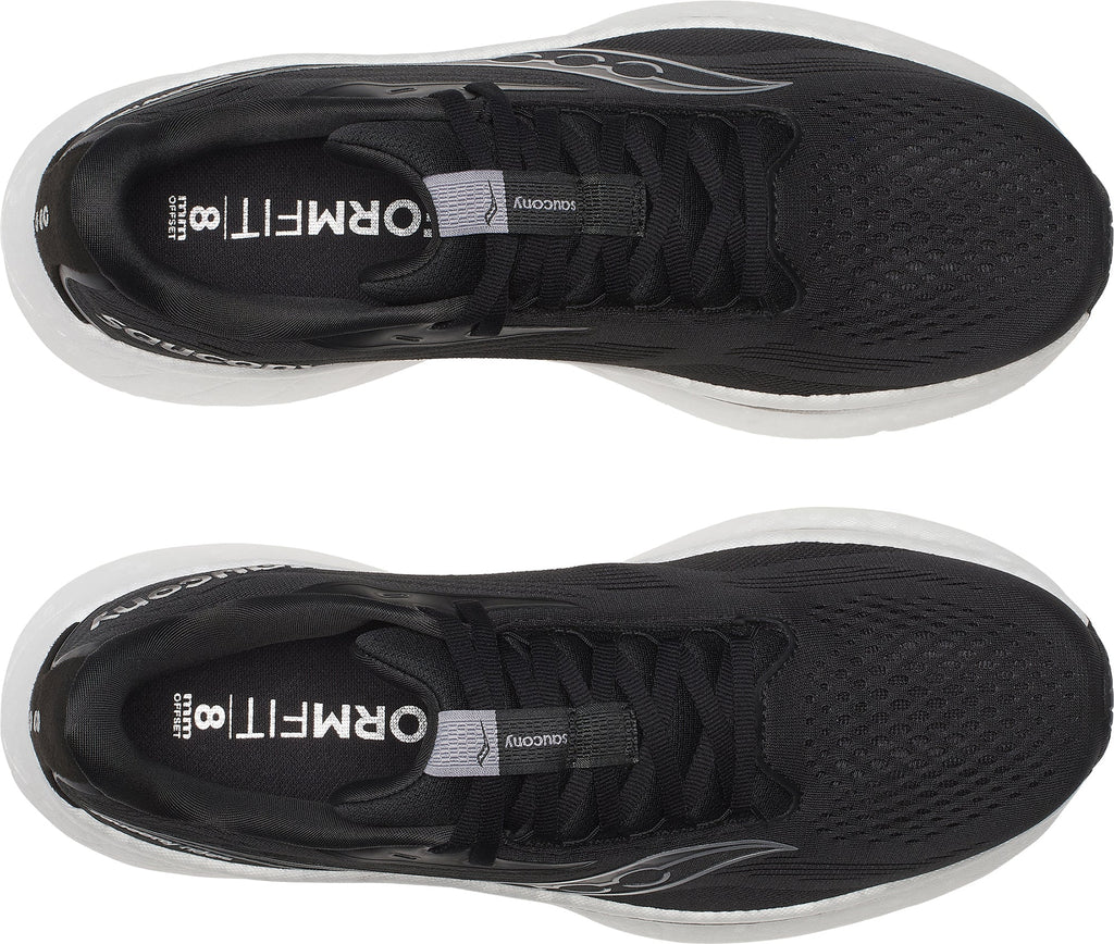 Men's Ride 18 Wide Fit Road Running Shoes - Black