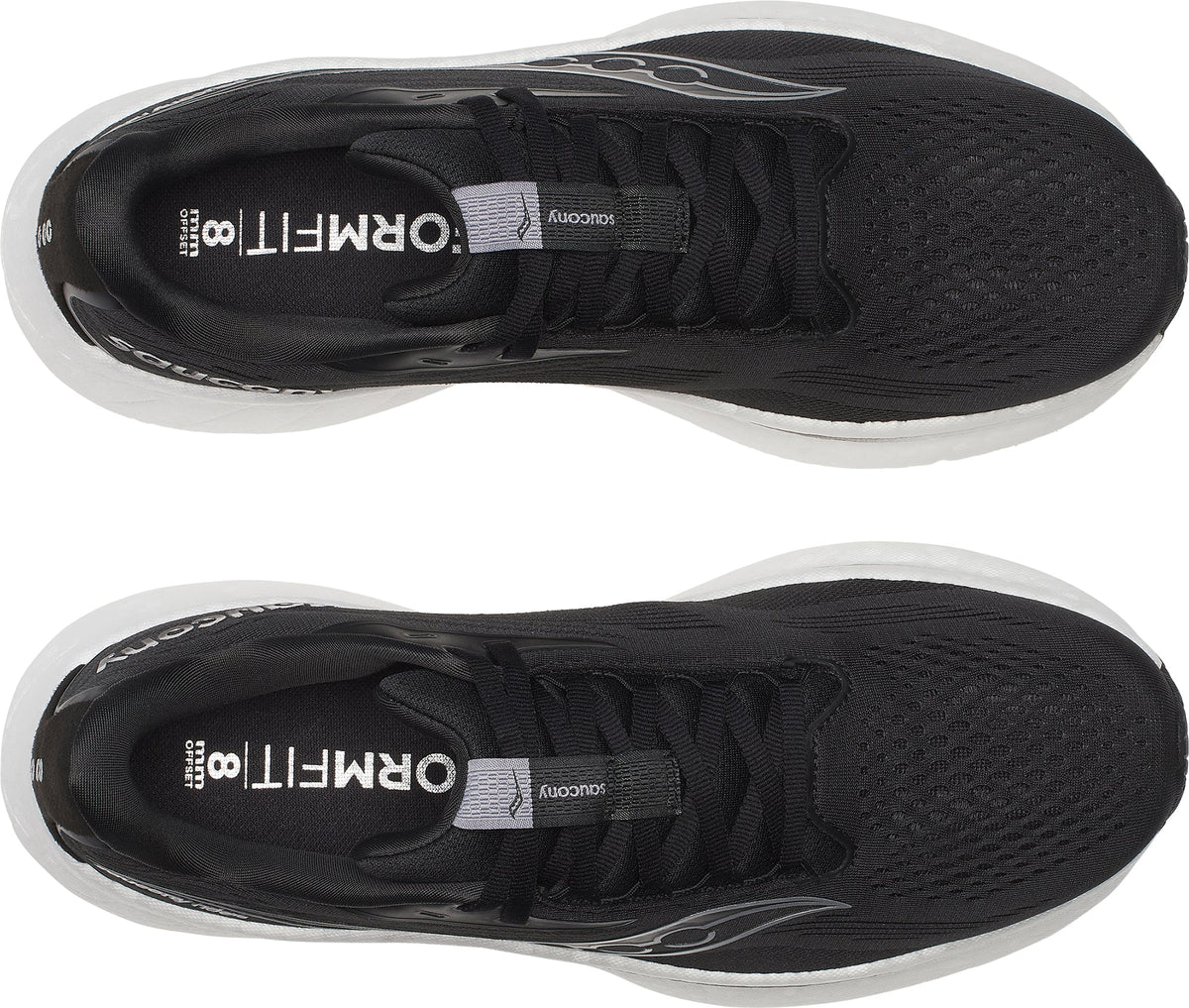 Men's Ride 18 Wide Fit Road Running Shoes - Black
