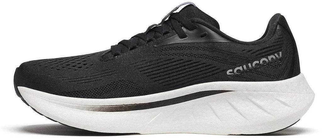 Women's Ride 18 Wide Fit Road Running Shoes - Black