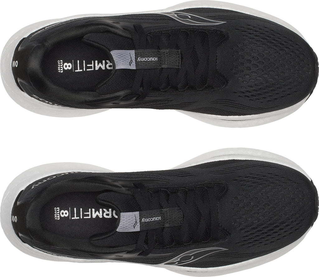 Women's Ride 18 Wide Fit Road Running Shoes - Black