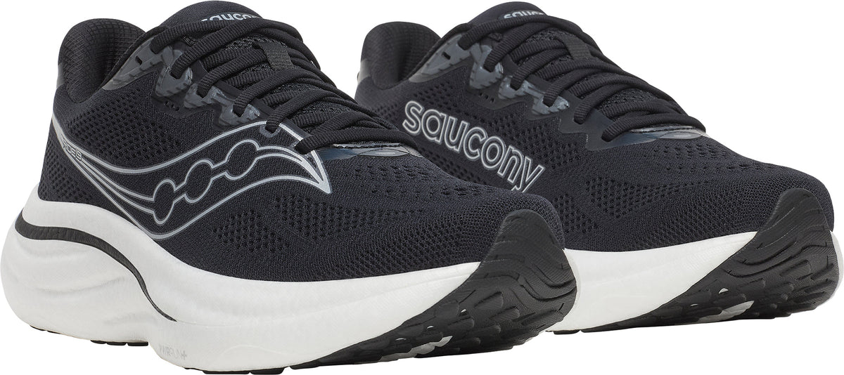 Men's Ride 19 Wide Fit Road Running Shoes - Black
