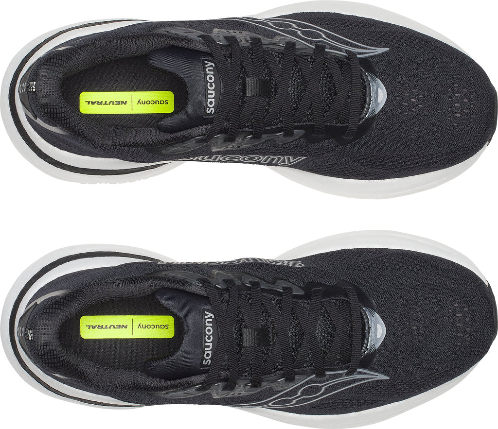 Men's Ride 19 Wide Fit Road Running Shoes - Black