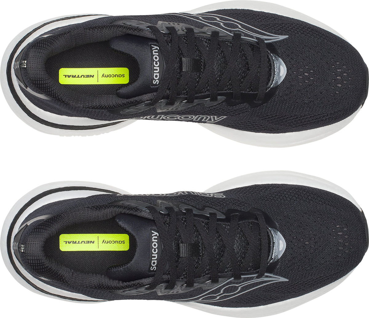 Men's Ride 19 Wide Fit Road Running Shoes - Black
