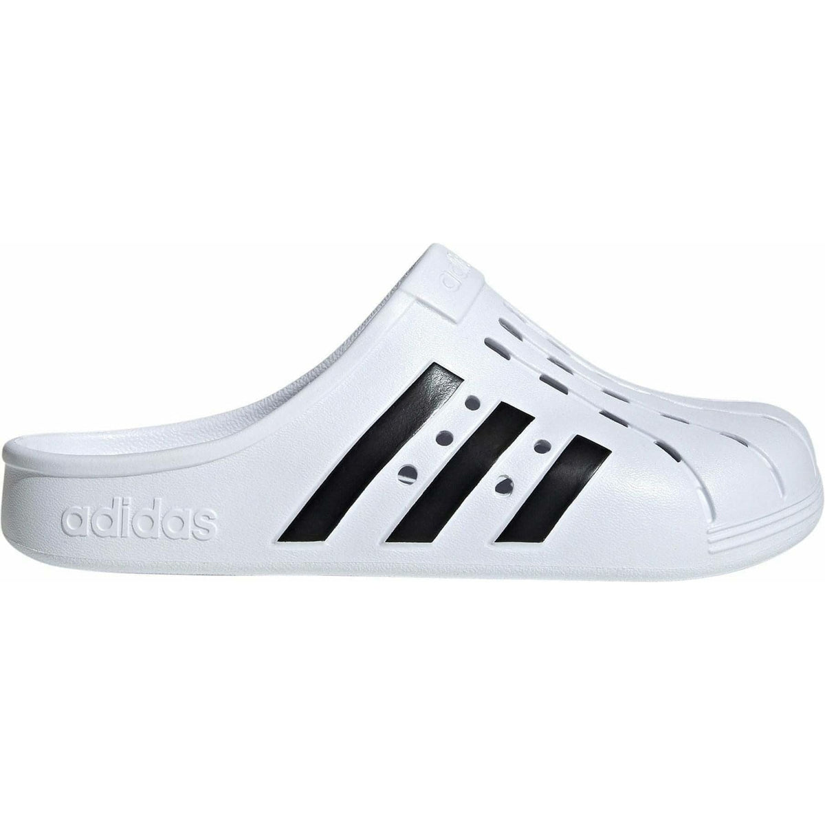 Adilette Clog Slides - White