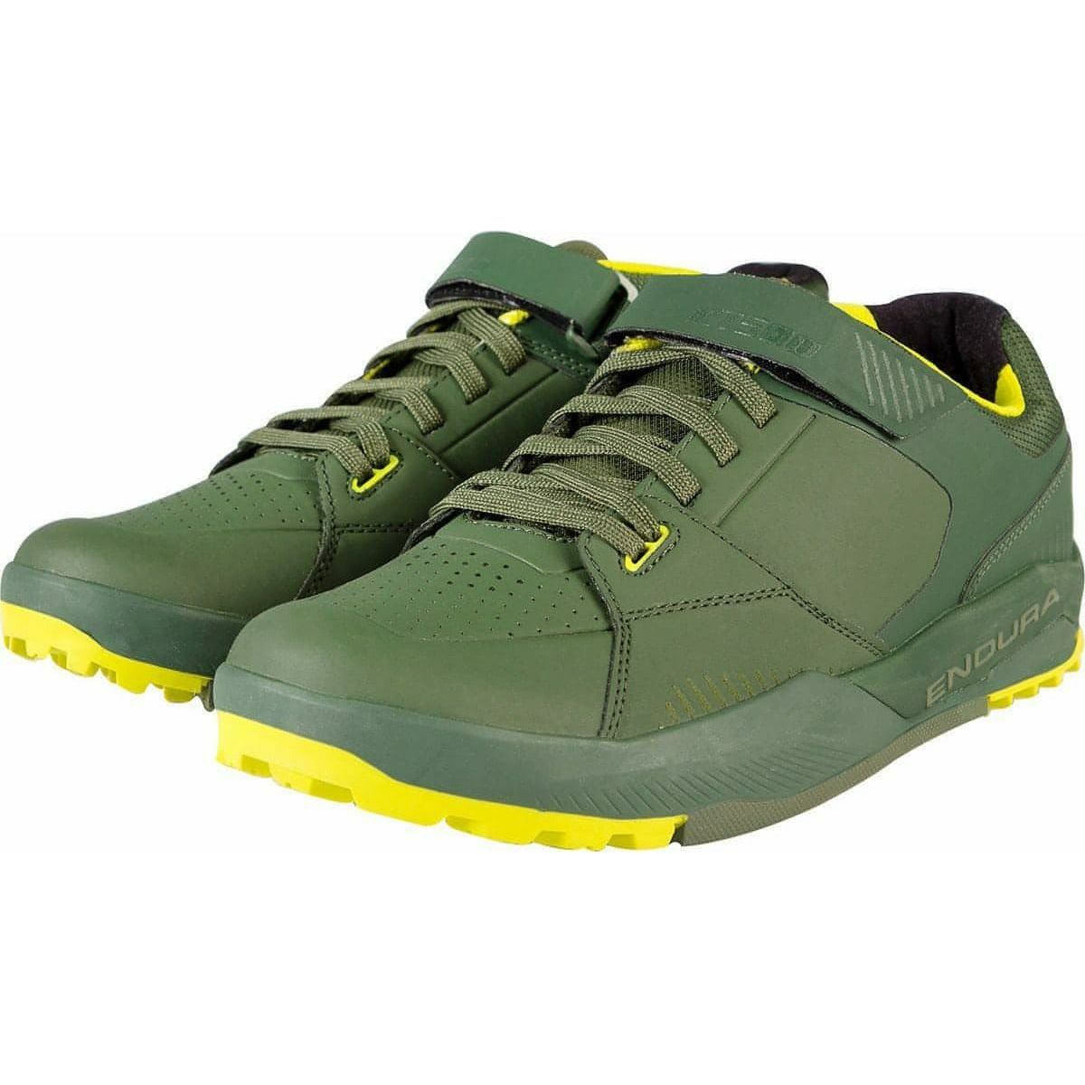 Men's MT500 Burner Flat MTB Cycling Shoes - Green