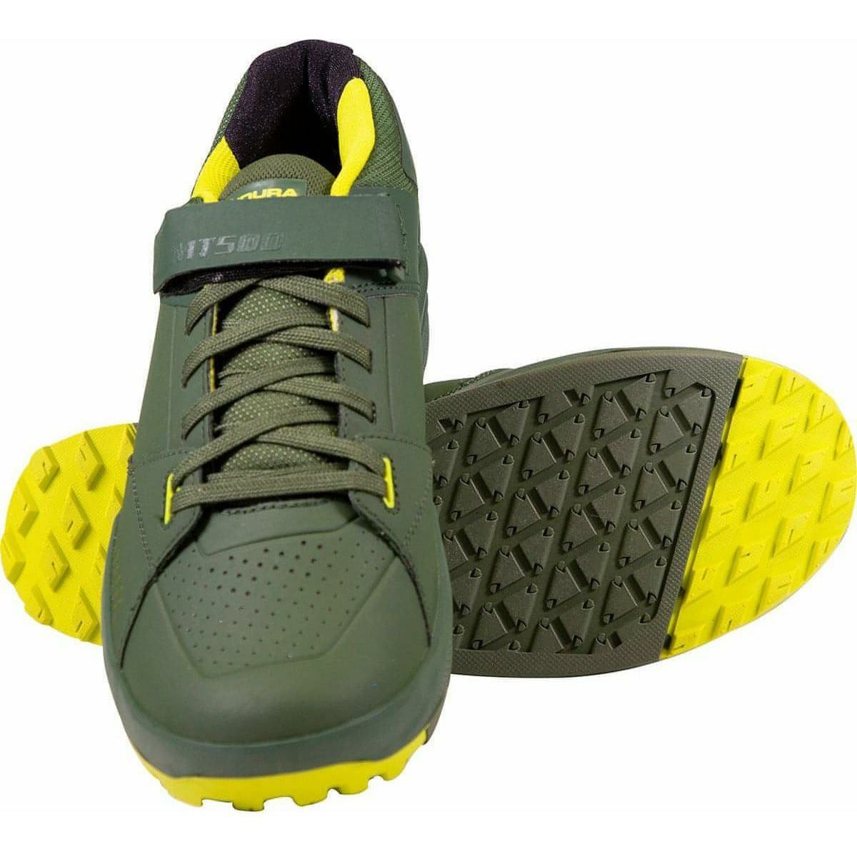 Men's MT500 Burner Flat MTB Cycling Shoes - Green